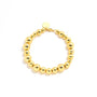Large and Small Metal Beads Bracelet - Gold - floysun