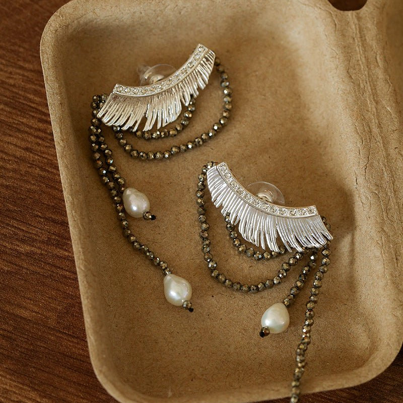 Lash Fringe Statement Earrings - floysun