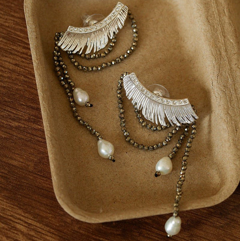 Lash Fringe Statement Earrings - floysun