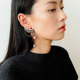 Lash Fringe Statement Earrings - floysun