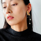 Lash Fringe Statement Earrings - floysun