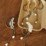 Lash Fringe Statement Earrings - floysun