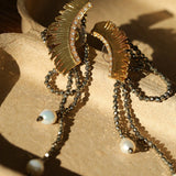Lash Fringe Statement Earrings - floysun