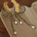 Lash Fringe Statement Earrings - floysun