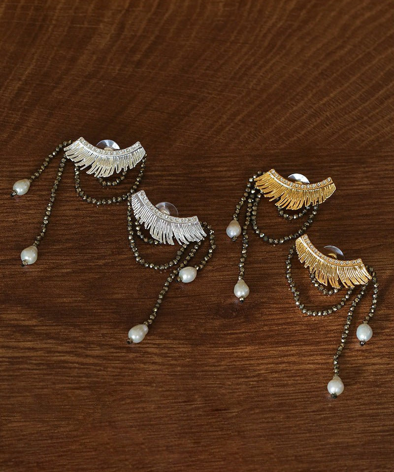 Lash Fringe Statement Earrings - floysun