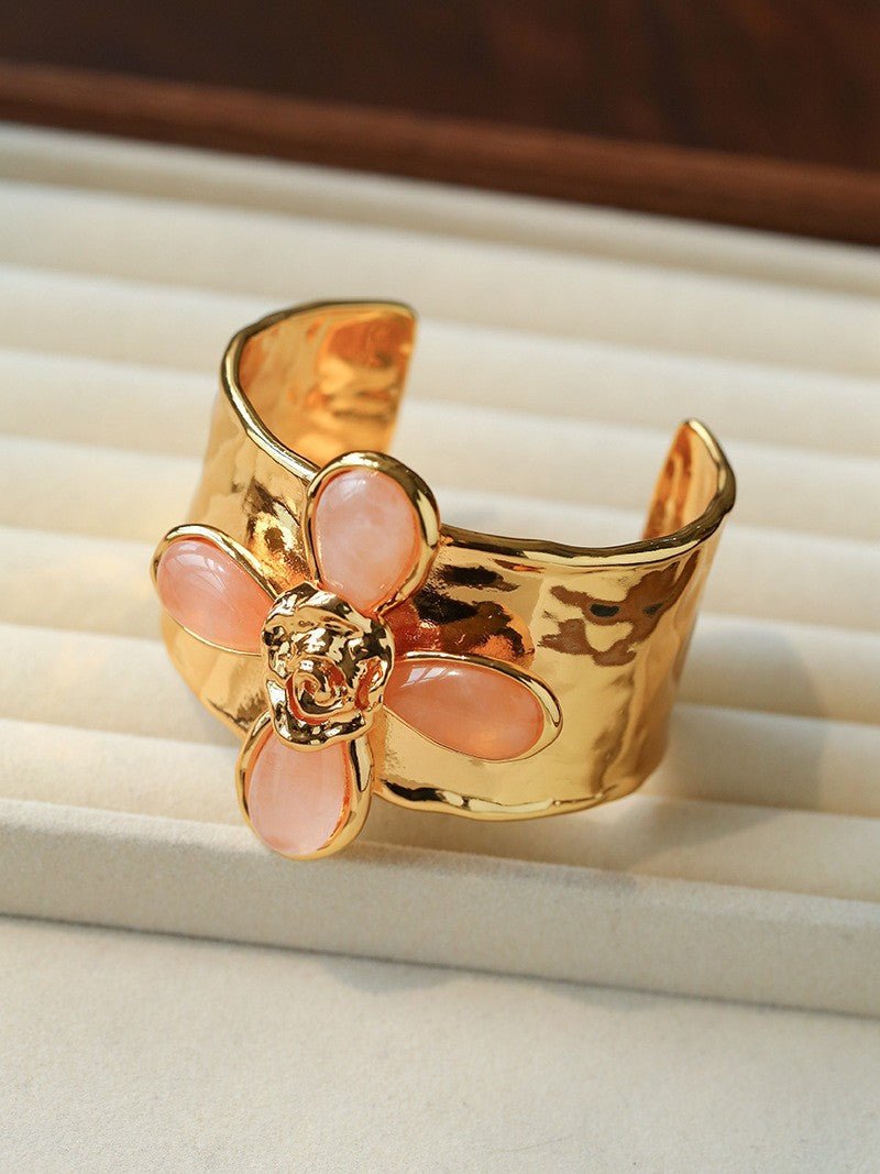 Lava Rose Wide Cuff Bracelet - floysun