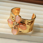 Lava Rose Wide Cuff Bracelet - floysun