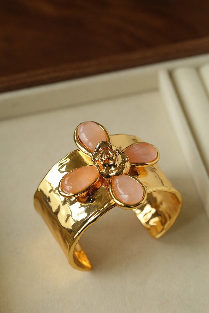 Lava Rose Wide Cuff Bracelet - floysun