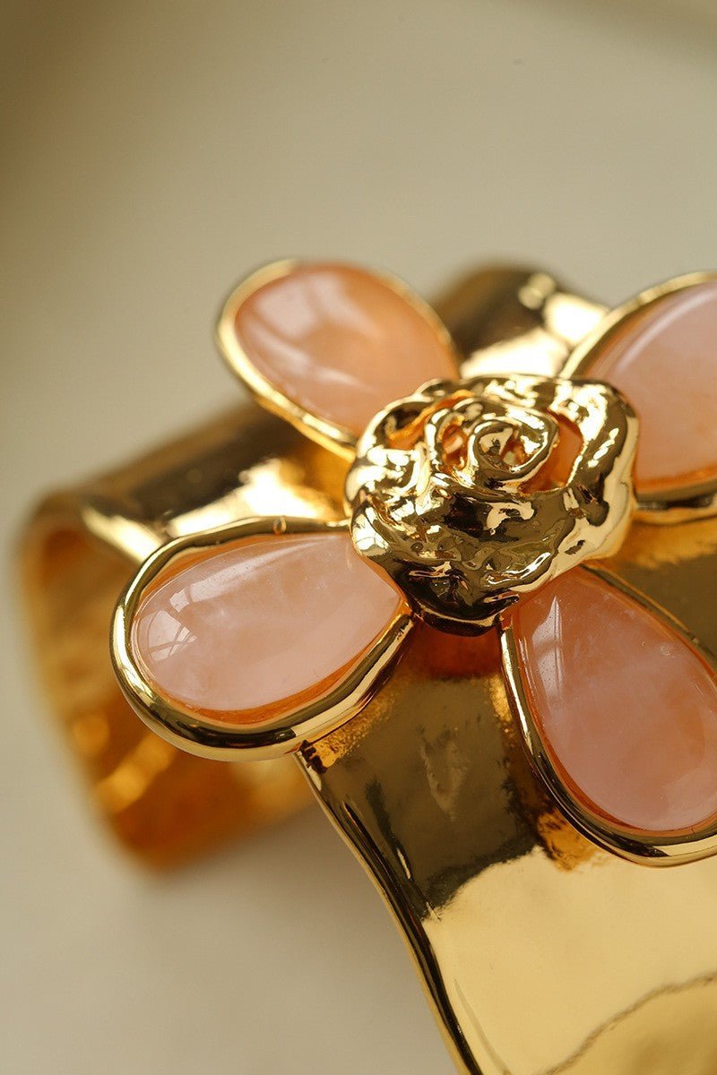 Lava Rose Wide Cuff Bracelet - floysun