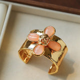Lava Rose Wide Cuff Bracelet - floysun