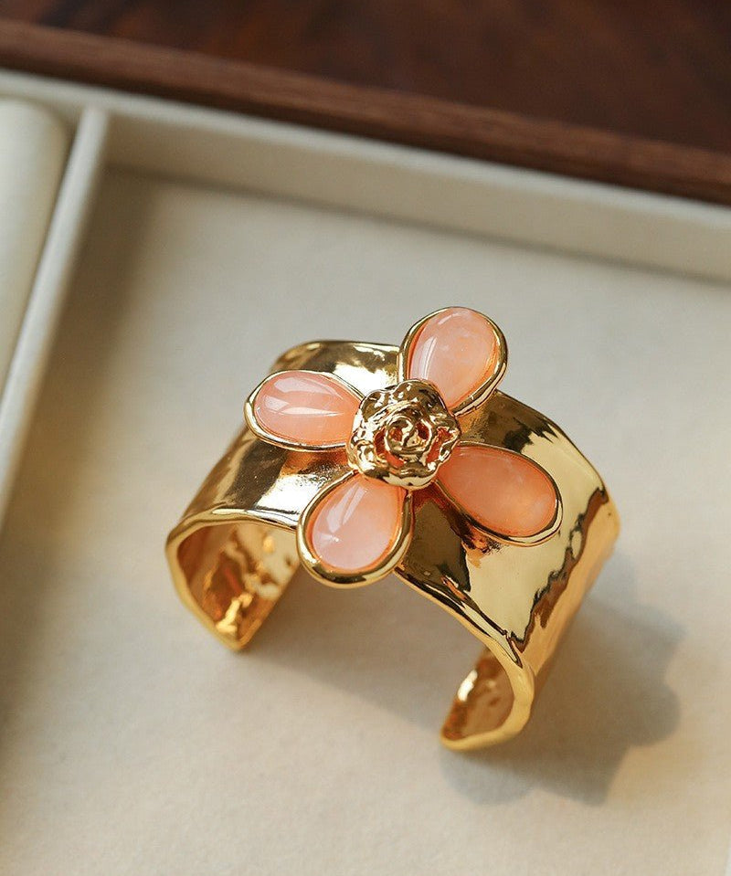 Lava Rose Wide Cuff Bracelet - floysun
