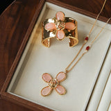 Lava Rose Wide Cuff Bracelet - floysun