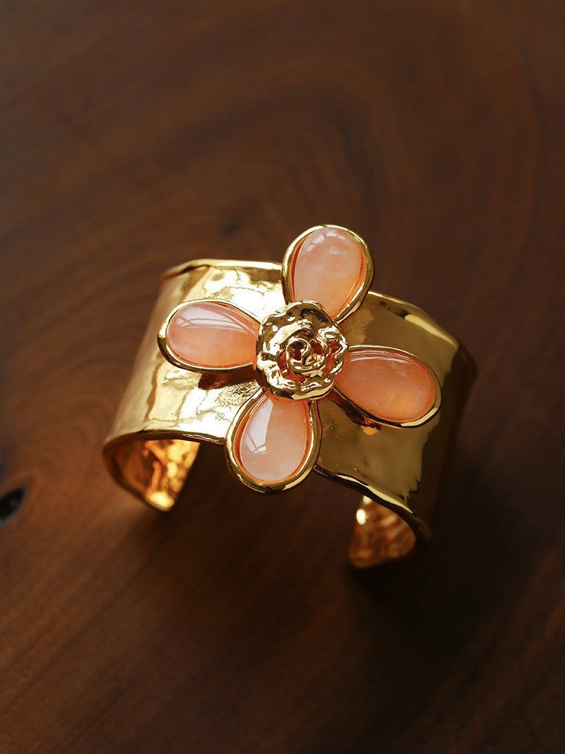 Lava Rose Wide Cuff Bracelet - floysun