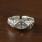 Lava Textured Cubic Zirconia Open Adjustable Statement Rings - floysun