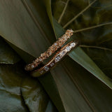Lava Textured Cubic Zirconia Open Cuff Bracelet - floysun