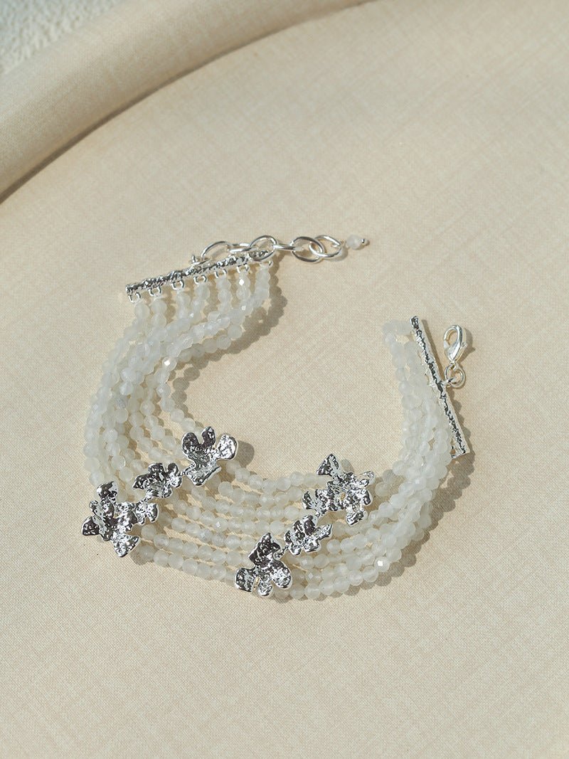 Layered Cat Eye Stone Bracelet - floysun