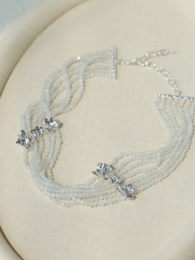 Layered Cat Eye Stone Choker - floysun