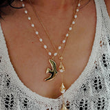 Lily of the Valley Pearl Y Necklace - floysun