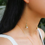 Lily of the Valley Pearl Y Necklace - floysun