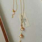 Lily of the Valley Pearl Y Necklace - floysun