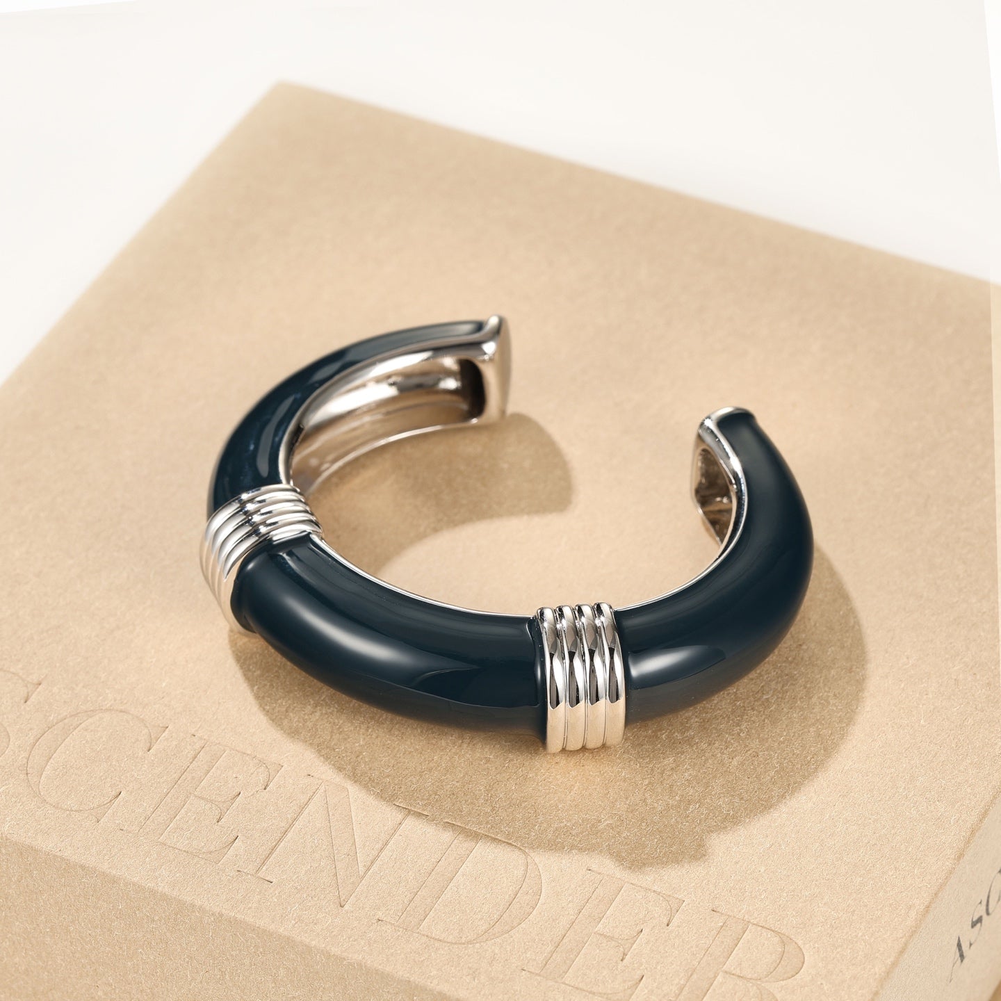 Liquid Enamel Open Bangle – Original Minimalist Luxury Design - floysun