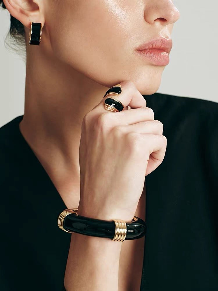 Liquid Enamel Open Ring – Original Adjustable Luxury Design - floysun