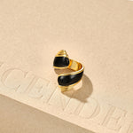 Liquid Enamel Open Ring – Original Adjustable Luxury Design - floysun