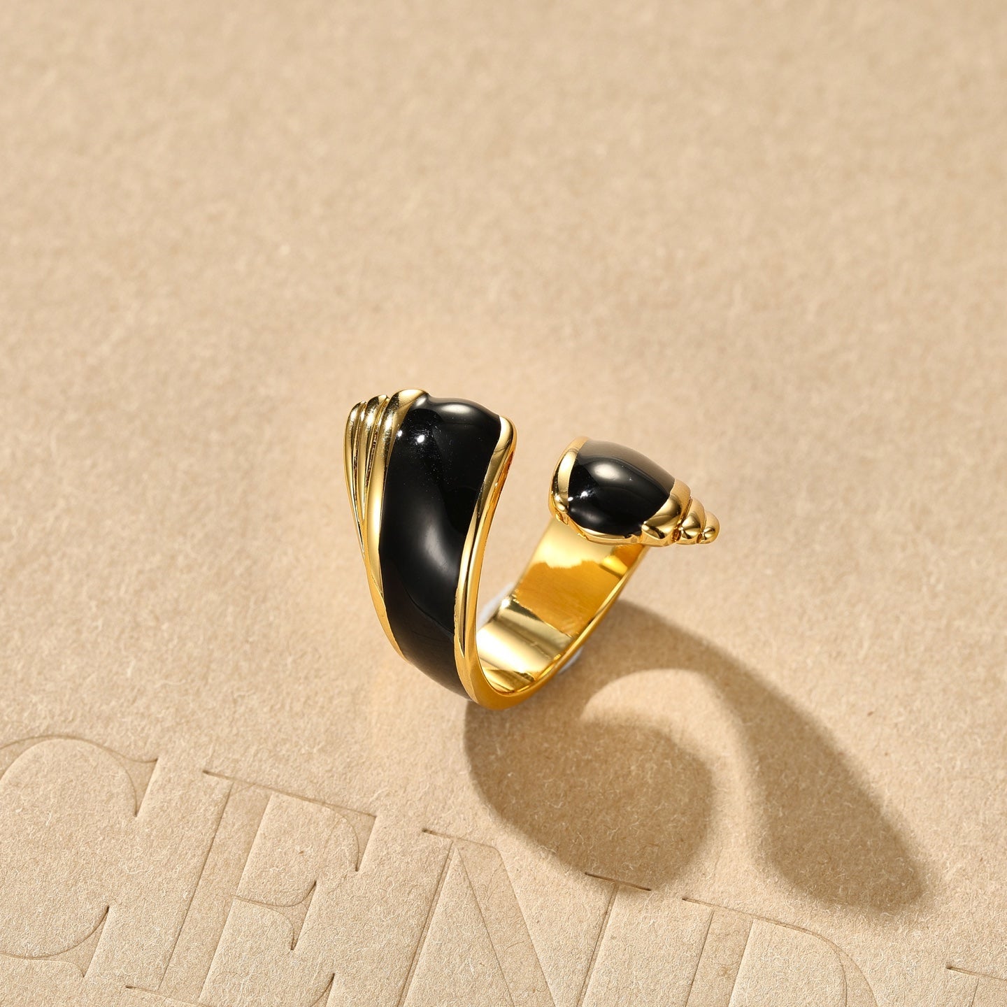 Liquid Enamel Open Ring – Original Adjustable Luxury Design - floysun