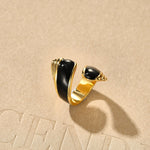 Liquid Enamel Open Ring – Original Adjustable Luxury Design - floysun