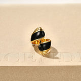 Liquid Enamel Open Ring – Original Adjustable Luxury Design - floysun