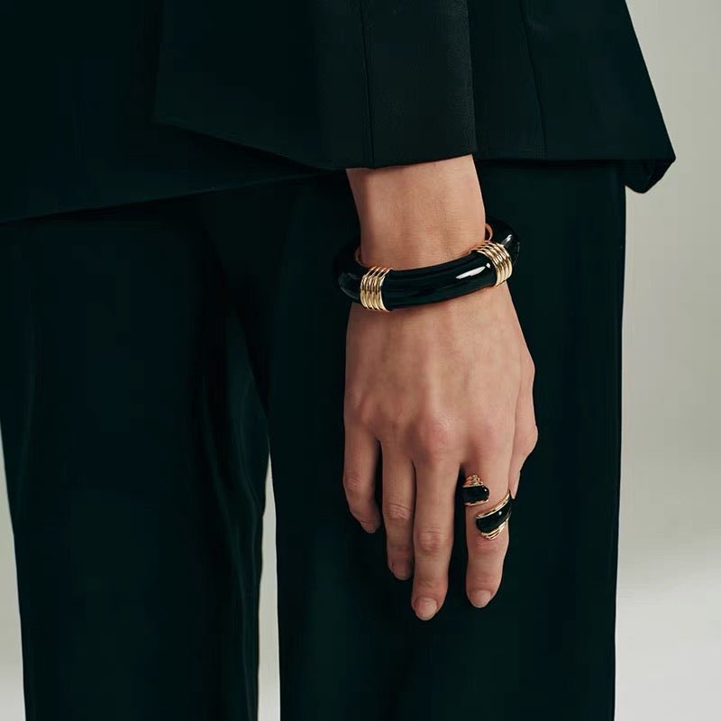 Liquid Enamel Open Ring – Original Adjustable Luxury Design - floysun