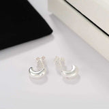 Liquid Texture Zircon Stud Earrings - floysun