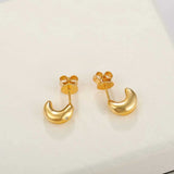 Liquid Texture Zircon Stud Earrings - floysun