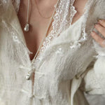Long Baroque Beaded Pearl Sweater Necklace - floysun