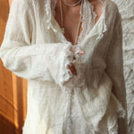 Long Baroque Beaded Pearl Sweater Necklace - floysun