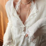 Long Baroque Beaded Pearl Sweater Necklace - floysun