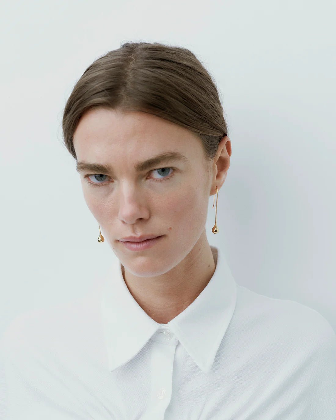 Long Curved Hook Teardrop Drop Earrings - floysun
