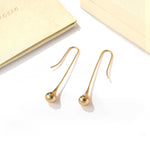 Long Curved Hook Teardrop Drop Earrings - floysun