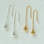 Long Curved Hook Teardrop Drop Earrings - floysun