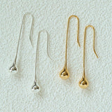 Long Curved Hook Teardrop Drop Earrings - floysun