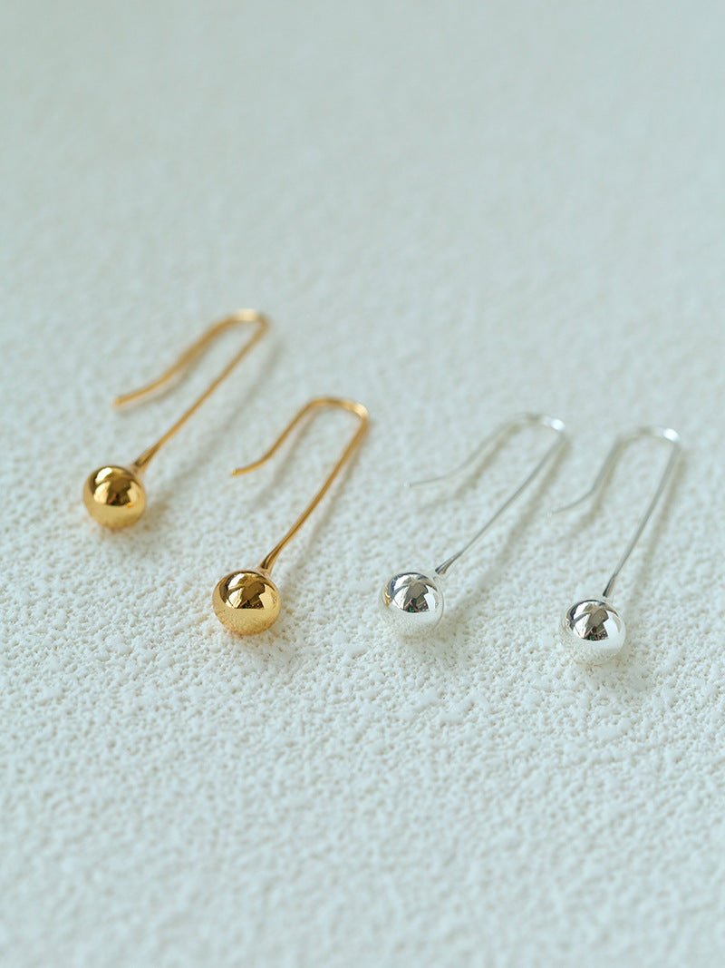 Long Curved Hook Teardrop Drop Earrings - floysun