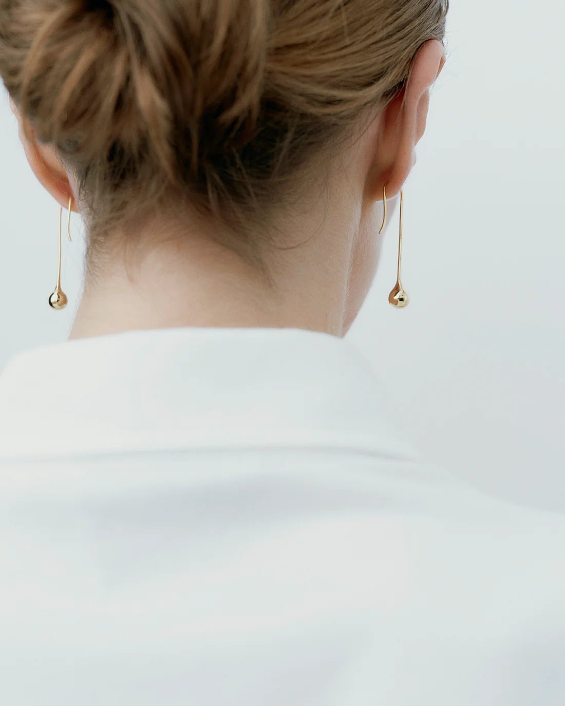 Long Curved Hook Teardrop Drop Earrings - floysun