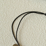 Long Tassel Necklace with Obsidian, Rose Stone & Wood Beads - floysun