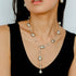 Long Y - shaped Faux Baroque Chain Necklace - floysun