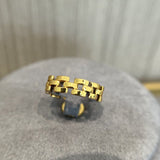 Louve Panthère - Inspired Vintage Chain Soft Ring - floysun