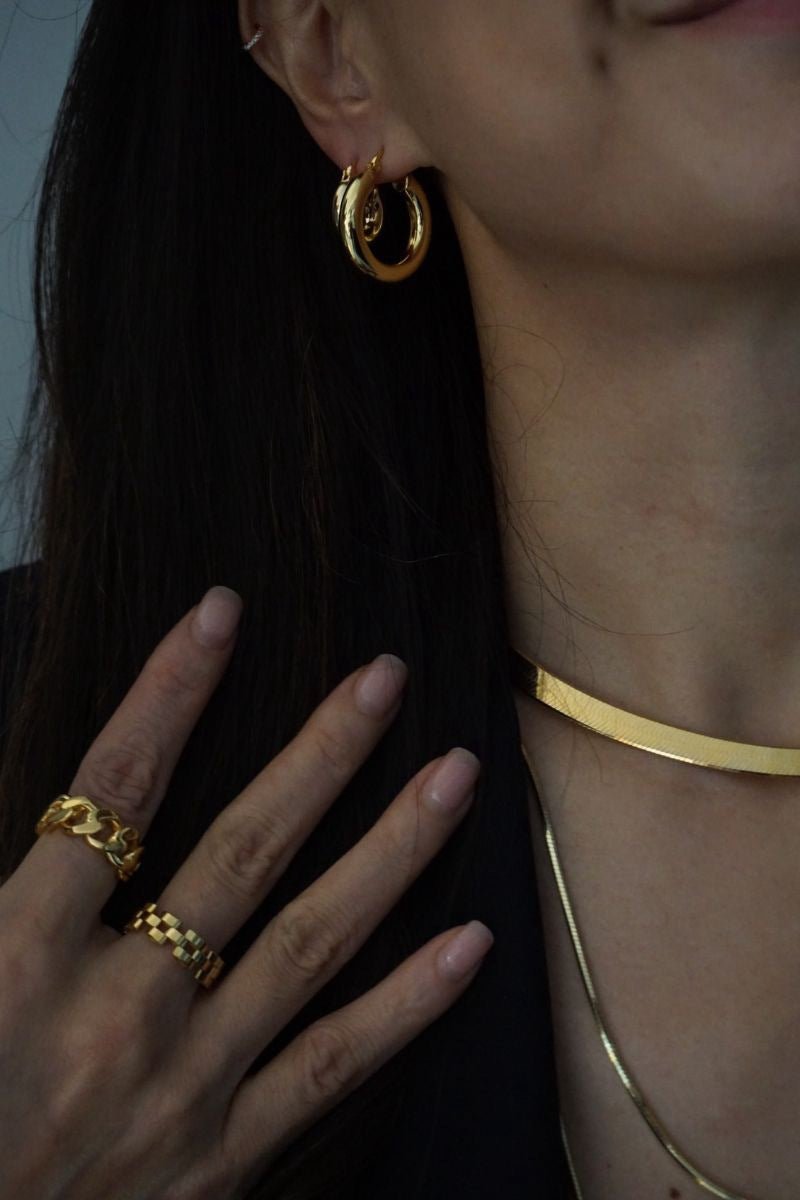 Louve Panthère - Inspired Vintage Chain Soft Ring - floysun