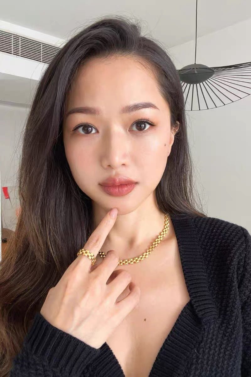 Louve Panthère - Inspired Vintage Chain Soft Ring - floysun