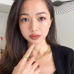 Louve Panthère - Inspired Vintage Chain Soft Ring - floysun