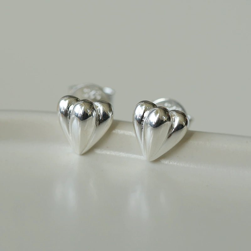 Love Heart Stud Earrings - floysun