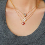 Lucky Clover Natural Stone Necklace - floysun